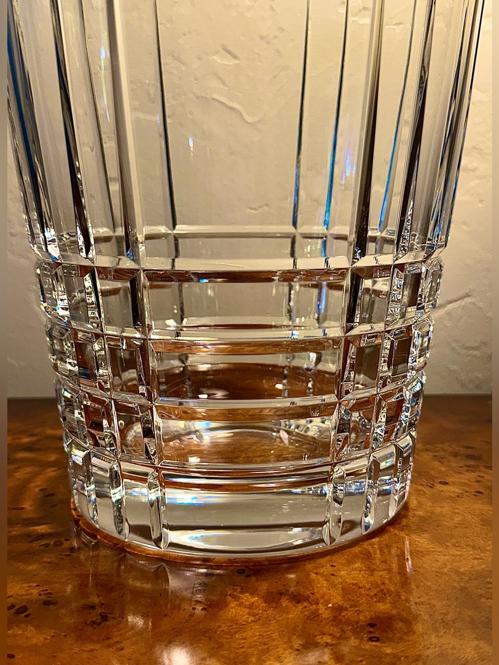 Tiffany & Co. Large Crystal Champagne Bucket - Plaid Pattern - - Picture 4 of 12